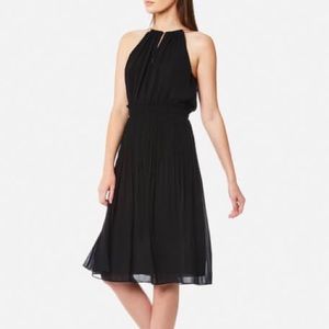 Michael Kors Chain Halter Cinch Waist Dress